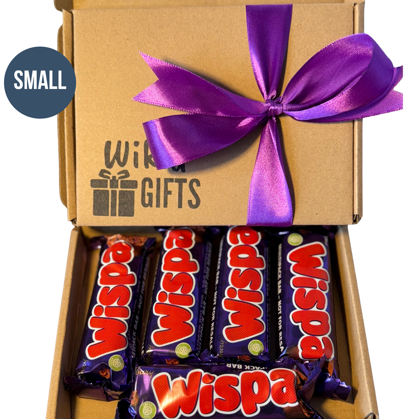 Small Cadbury Wispa Chocolate Bar Gift Box, Personalised Hamper | Birthday Gift | Christmas