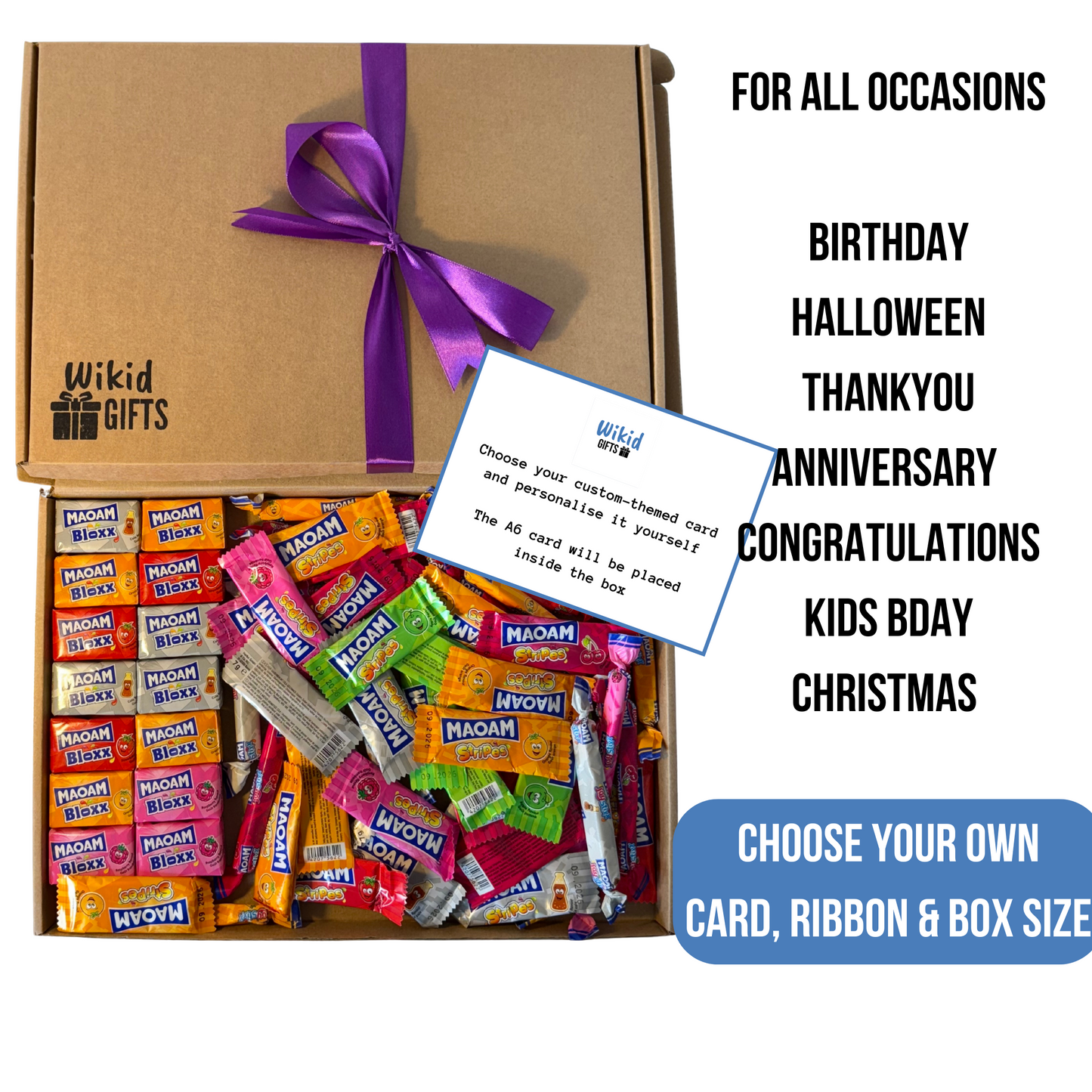 Small Moam Candy Sweet Gift Box, Personalised Hamper | Birthday Gift | Christmas