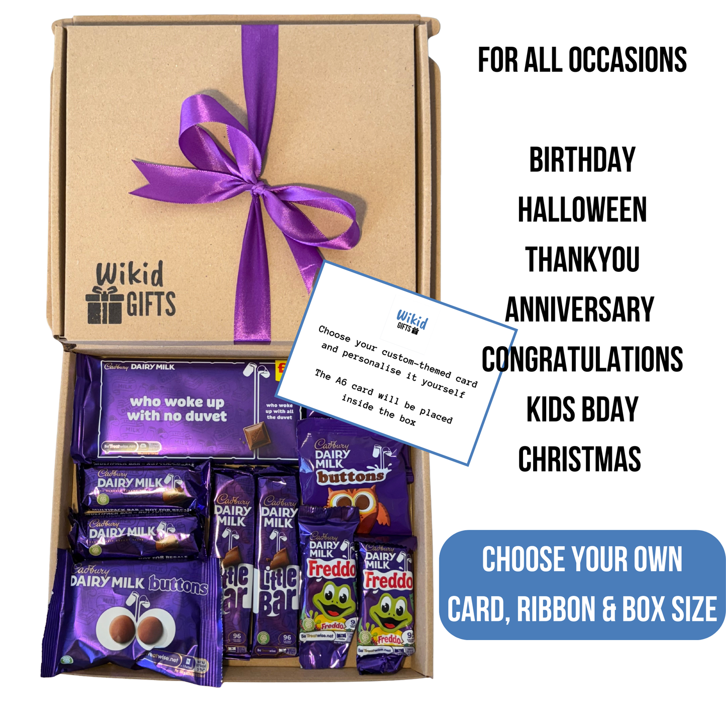 TEST Medium Cadbury Chocolate Bar Gift Box, Personalised Hamper | Birthday Gift | Christmas (Copy)