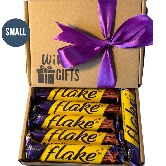 Small Cadbury Flake Chocolate Bar Gift Box, Personalised Hamper | Birthday Gift | Christmas