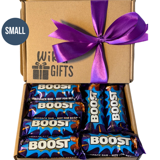 Small Cadbury Boost Chocolate Bar Gift Box, Personalised Hamper | Birthday Gift | Christmas