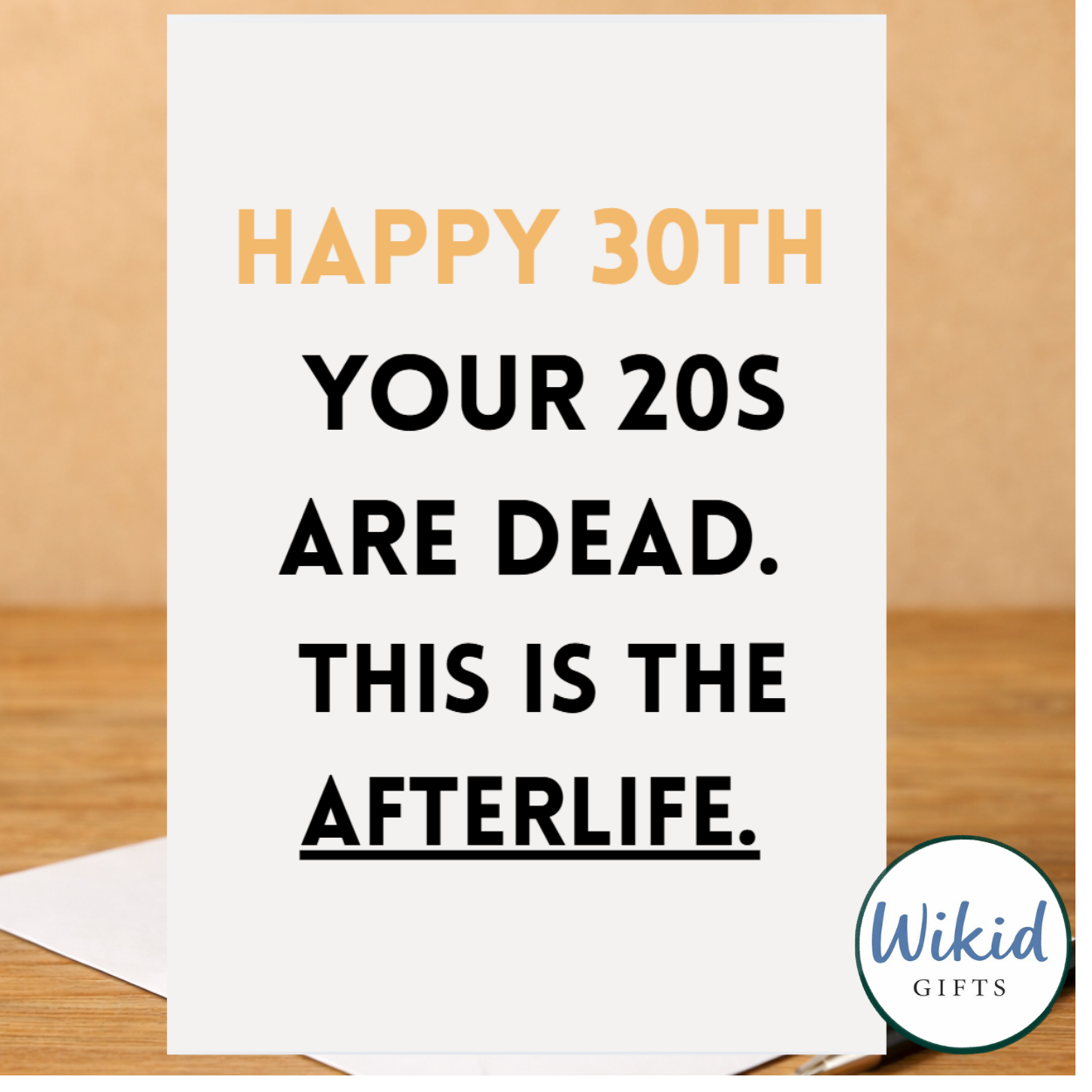 Funny 30th Birthday Card