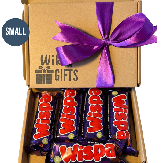 Small Cadbury Wispa Chocolate Bar Gift Box, Personalised Hamper | Birthday Gift | Christmas