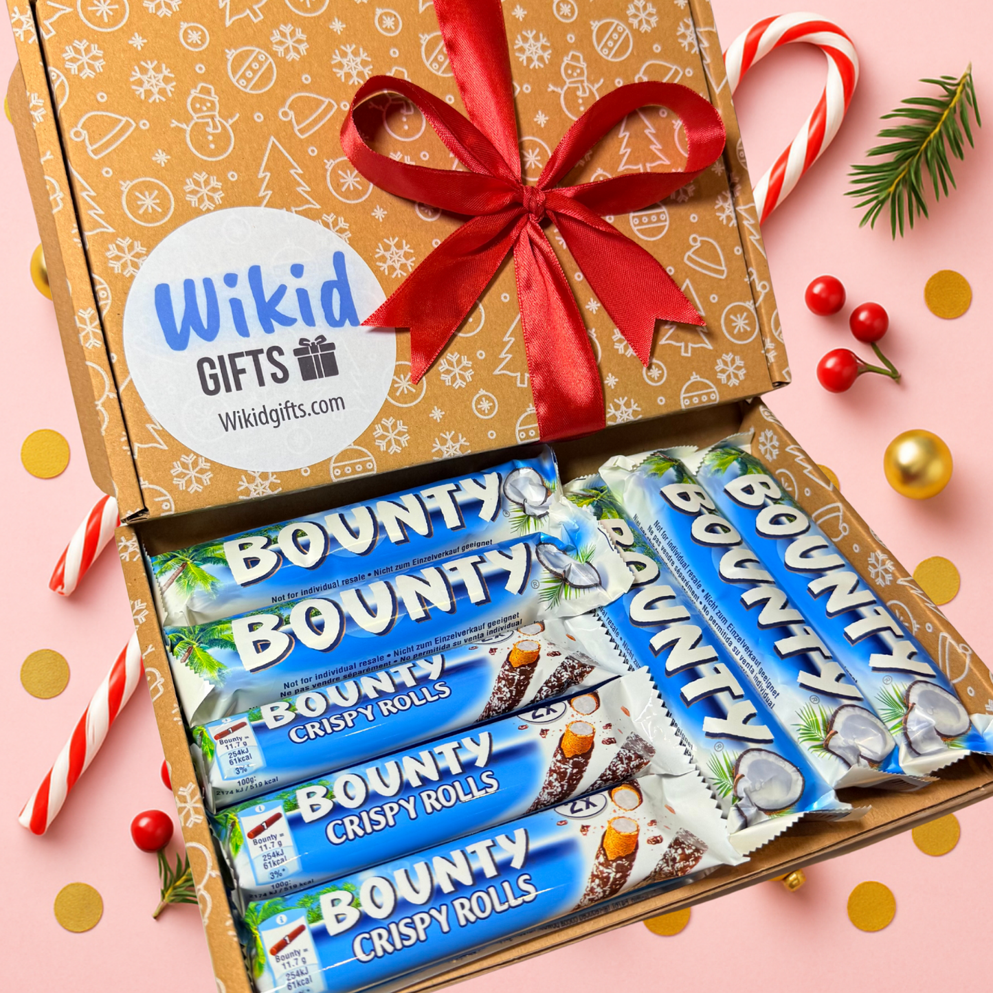 Bounty Chocolate Bar Gift Box, Personalised Hamper | Birthday Gift | Christmas