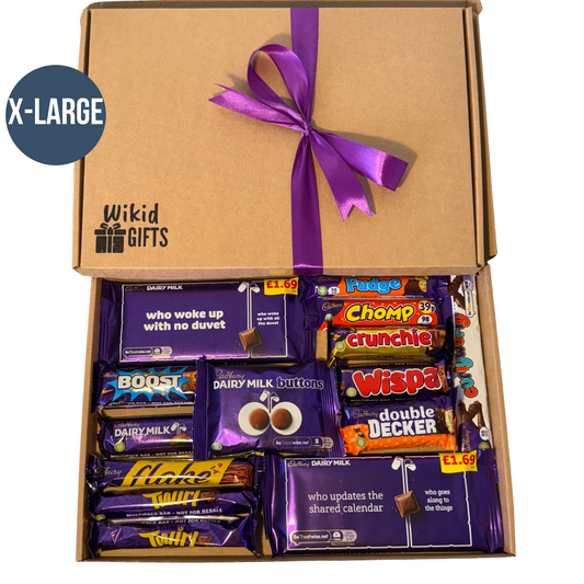 X-Large Cadbury Chocolate Bar Gift Box, Personalised Hamper | Birthday Gift | Christmas