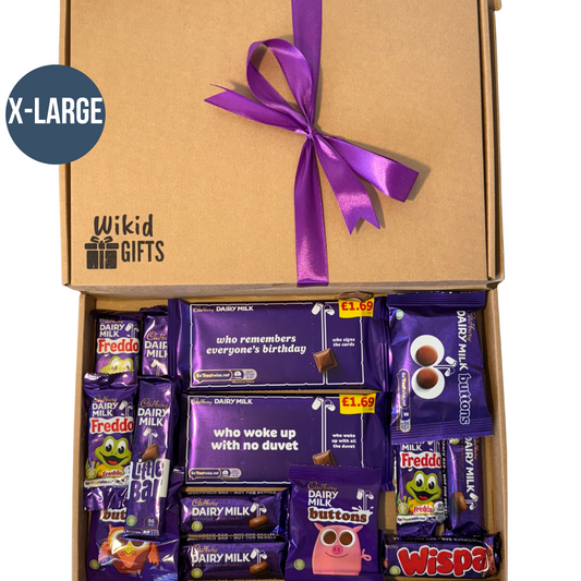 X-Large Cadbury Chocolate Bar Gift Box, Personalised Hamper | Birthday Gift | Christmas