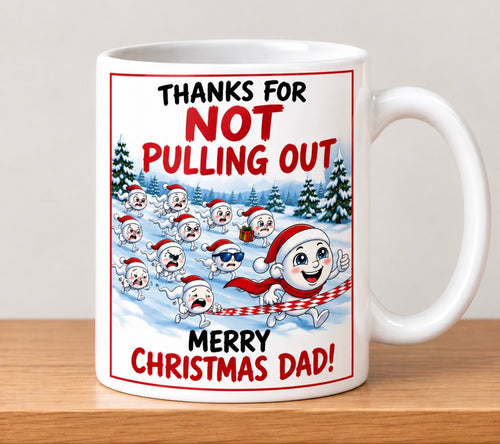 Thanks For Not Pulling Out Novelty Mug Gift