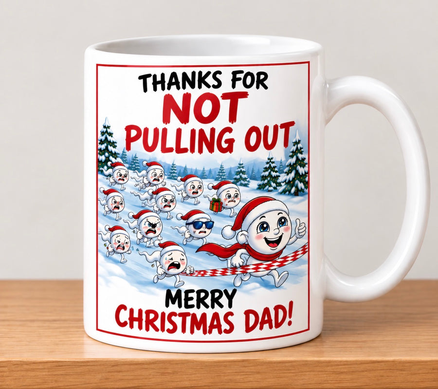 Thanks For Not Pulling Out Novelty Mug Gift