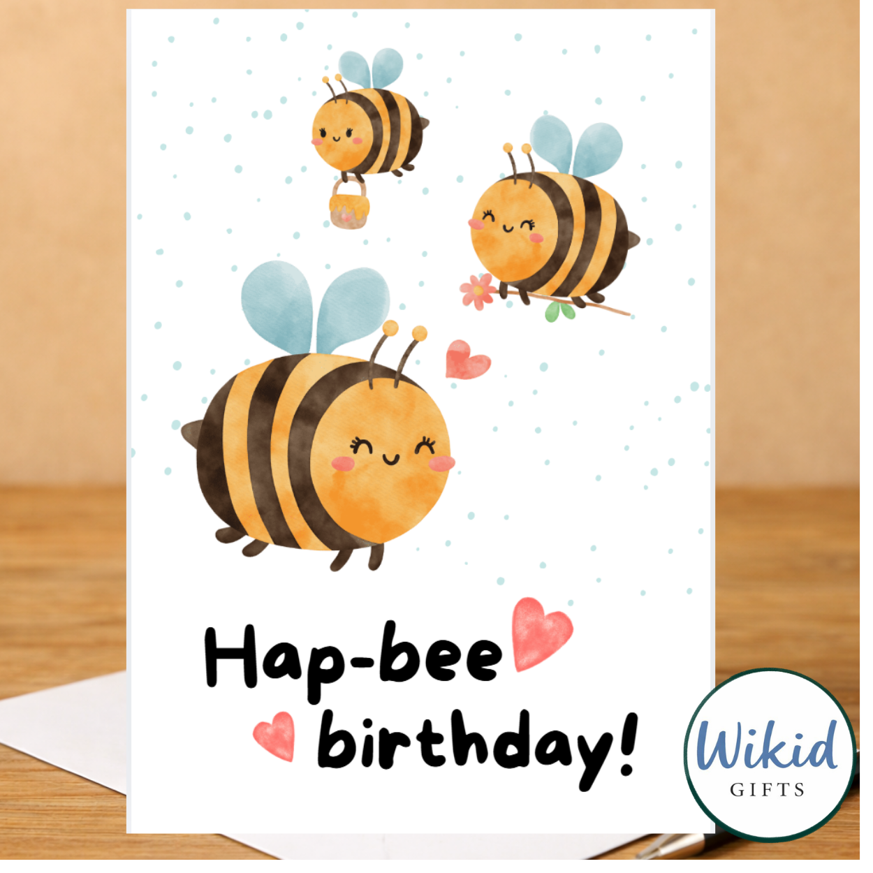 Birthday Card -Hap-bee Birthday