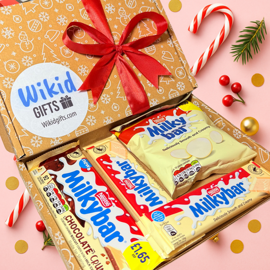 Milky Bar Chocolate Bar Gift Box, Personalised Hamper | Birthday Gift | Christmas