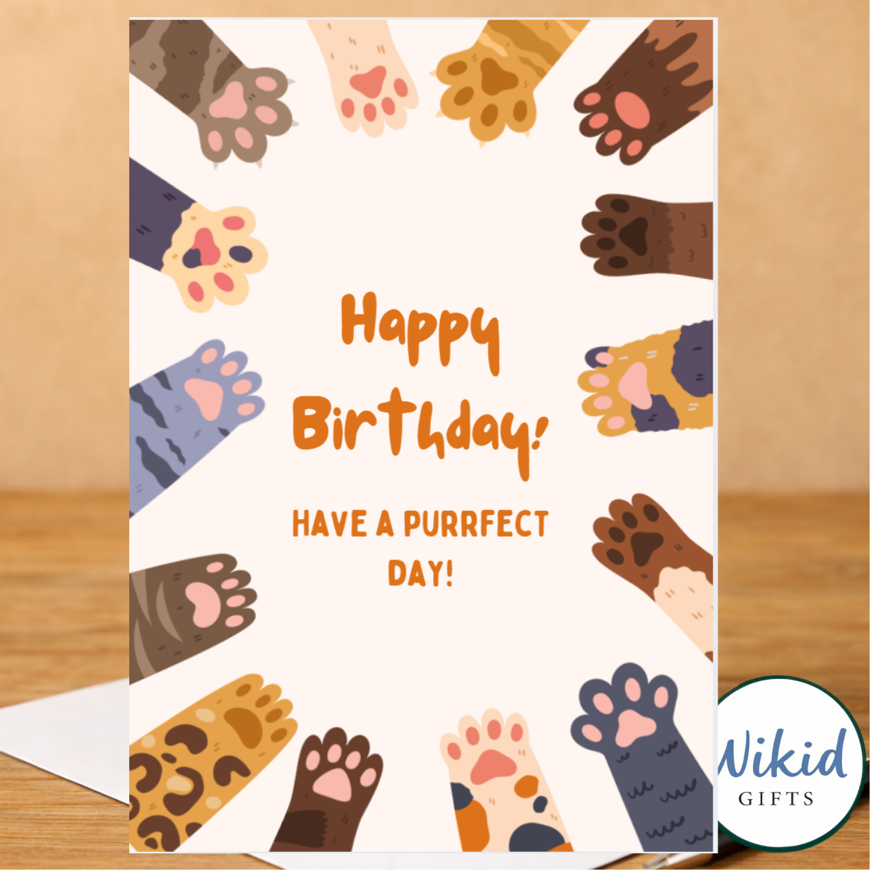 Birthday Card - Have A Purrfect Day