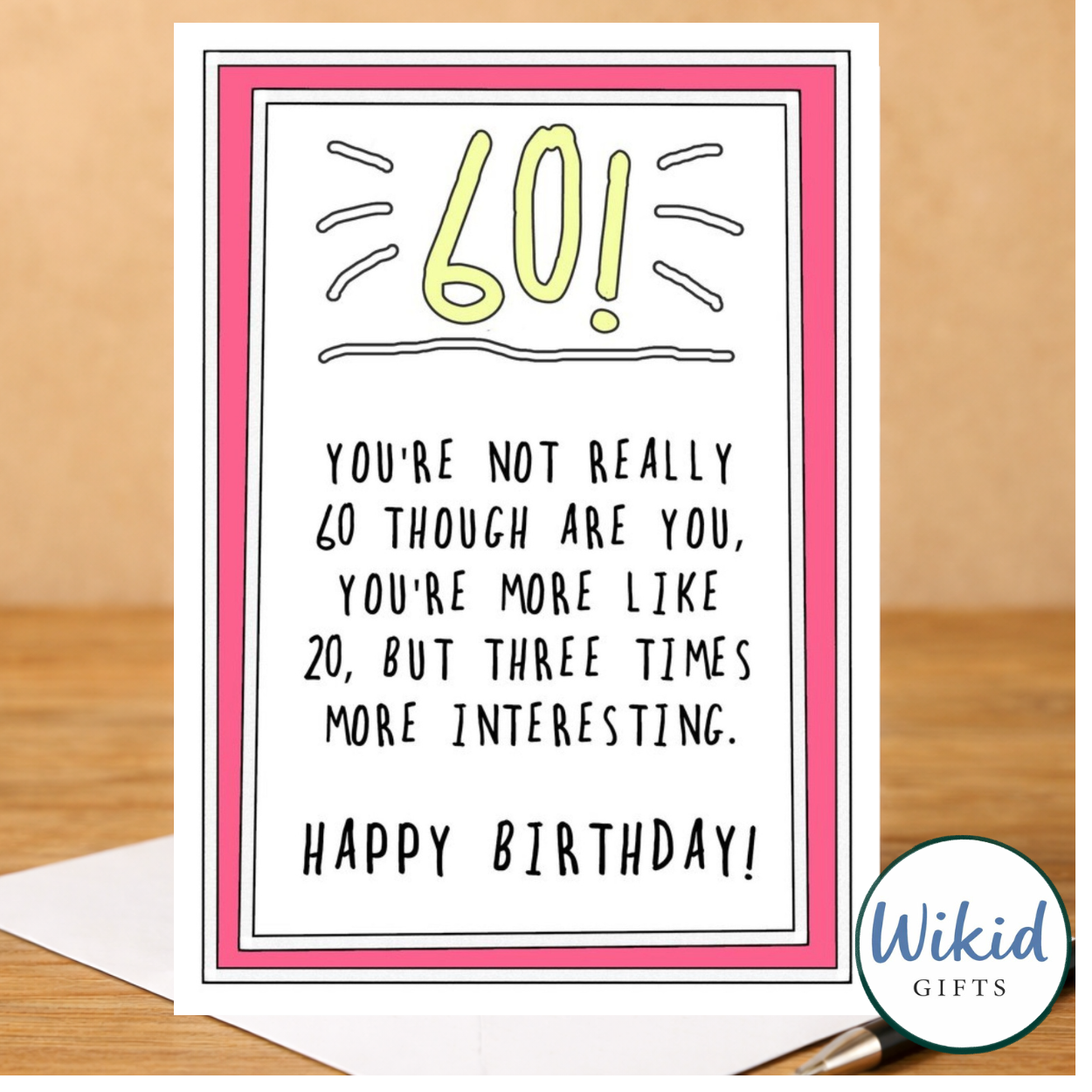 Funny 60th Birthday Card