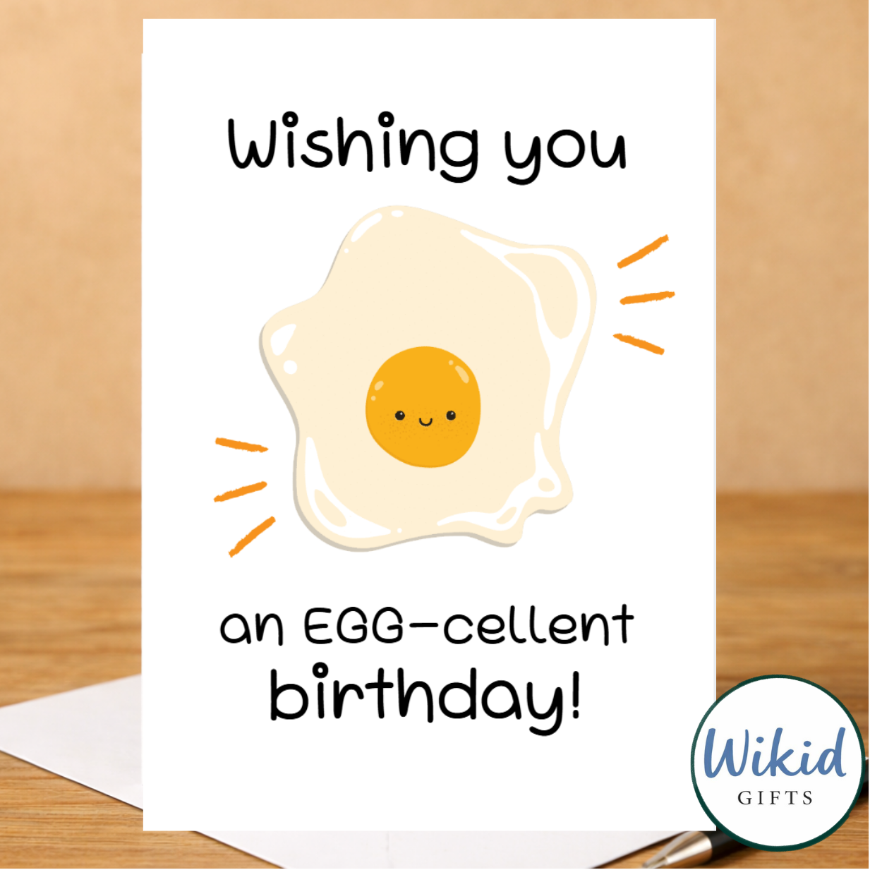 Birthday Card - Wishing You An Egg-cellent Birthday