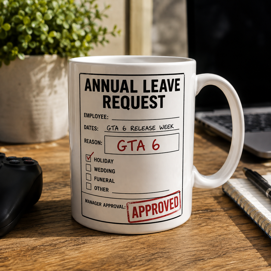 GTA 6 annual leave mug