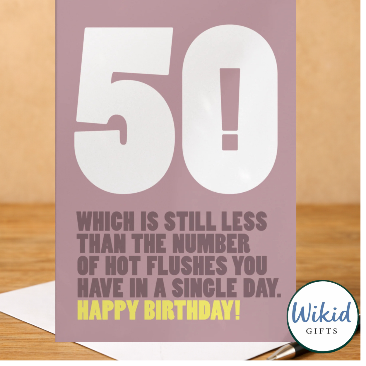 Funny 50th Birthday Card