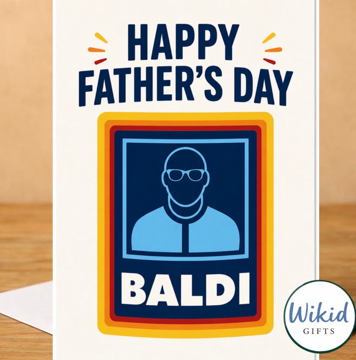 Funny Fathers Day Card & Mug ‘Baldi’