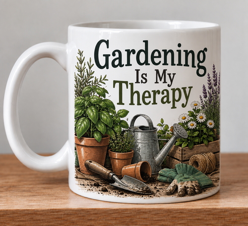Gardening is My Therapy Novelty Mug Gift
