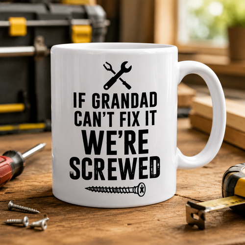 If Grandad Can’t Fix It We Are Screwed Mug Gift