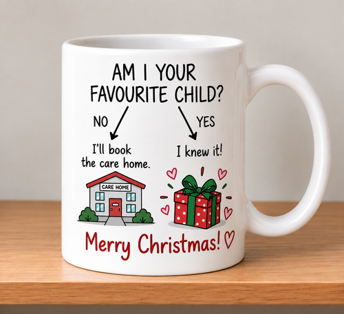Am I Your Favourite Child Christmas Mug Gift