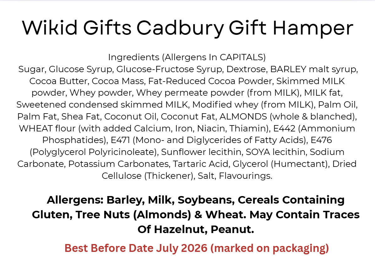 Indulgent Cadbury Selection Chocolate Gift Box