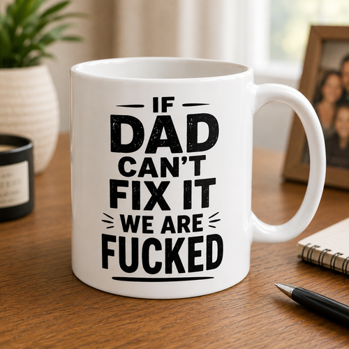 If dad can’t fix it we are fucked mug