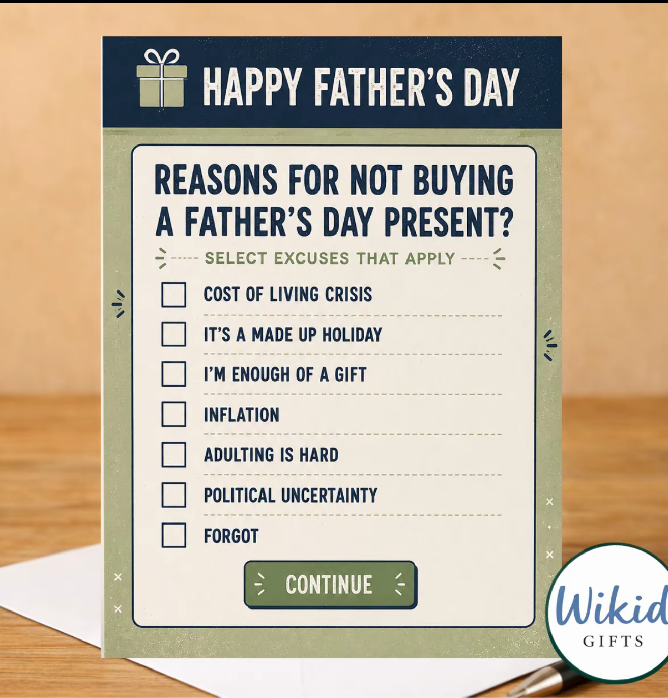 Funny Fathers Day Card