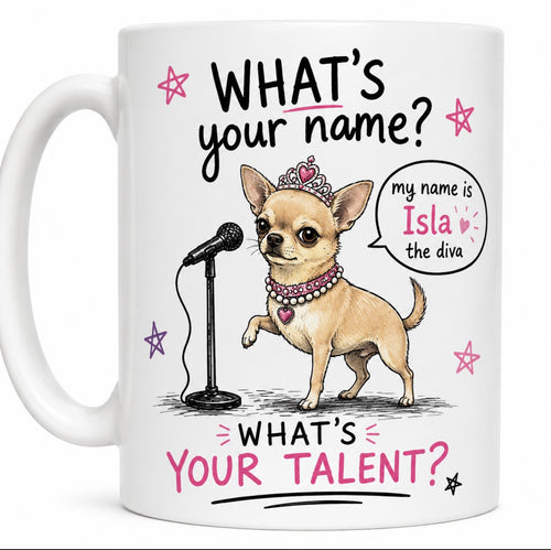 What’s your name what’s your talent mug